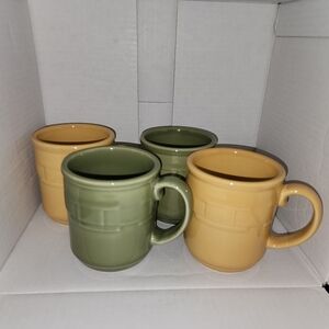 Longaberger coffee mugs (set of 4)